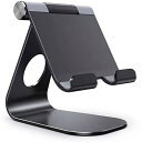 タブレット スタンド アルミ ホルダー 角度調整可能, Lomicall stand : 卓上縦置きスタンド, タブレット置き台, デスク台, 立てる, 設置,...