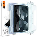 Spigen EZ Fit ガラスフィルム iPad Air 5、iPad Air 4、iPad Pro 11 2021、2020、2018 用 貼り付けキット付き iPad Air 第5世代 2022 10.9インチ対応 保護 フィルム