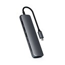 Satechi C[Tlbgt X USB-Cnu (Xy[XOC) 4K HDMI, MKrbg, USB-C PD[d (MacBookPro/M1, MacBook Air 2018 ȍ~ȂǑΉj