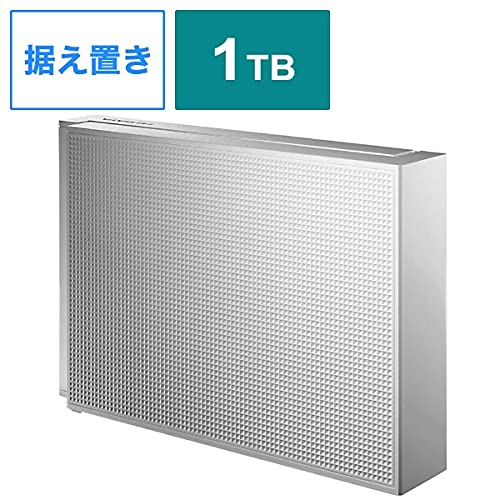 I/Oデータ USB3.1 Gen1（USB 3.0）/2.0 外付けハードディスク 1.0TB（ホワイト） HDCZ-UT1WC