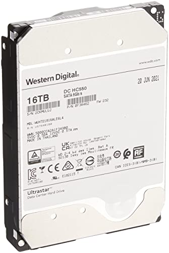 Western Digital HDD 16TB WD Ultrastar DC HC550 データセンター 3.5インチ 内蔵HDD WUH721816ALE6L4