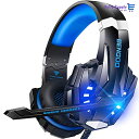 Bengoo ゲーミングヘッドセット ps4 ヘッドセット ゲーミングヘッドホン全効能 密閉型 ゲーム用ヘッドセット重低音 マイク付き ステレオゲーミングヘッド...