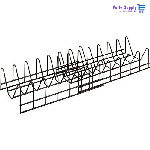 下村企販 ラック お皿 収納 【日本製】 伸縮 スタンド 立てて収納 食器棚 ブラウン 35419 燕三条