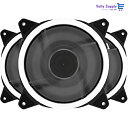 Novonest 120mmPCケースファン 白いLEDリング搭載 静...(2)