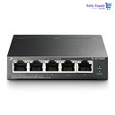 TP-Link スイッチングハブ ギガ 5ポート PoEハブ (4x PoE対応 全体最大56W) アンマネージ 5年保証 TL-SG1005P(2)