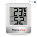 ThermoProサーモプロ 湿度計 温度計 温湿度計 湿度計室内 大画面 コンパクト 顔マーク 壁掛け 卓上スタンド マグネット TP-49