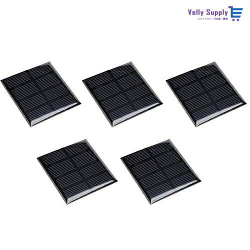 DMiotech 5枚 2V 160mA 60mm x 60mm ソーラーパネル 太陽電池パネル 太陽電池モジュール DIY電力プロジェクト用