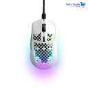 SteelSeries ゲーミングマウス 有線 Aerox 3 Snow 超軽量 IP54規格 防水 防塵 TrueMove Coreセンサー搭載 スーパーメッ...