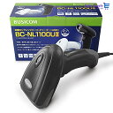 ビジコム 抗菌仕様 ロングレンジ (離し読み) CCDバーコードリーダー USB 黒 液晶読取対応 BC-NL1100U2-B (黒)