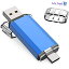 KOOTION 256GB USB꡼ C USBեåɥ饤 2in1 Type-C + USB A(USB3.1 gen1) ɥ饤 ®ǥ奢 90 MB/s OTG ɥ饤 ޥۥ Samsu