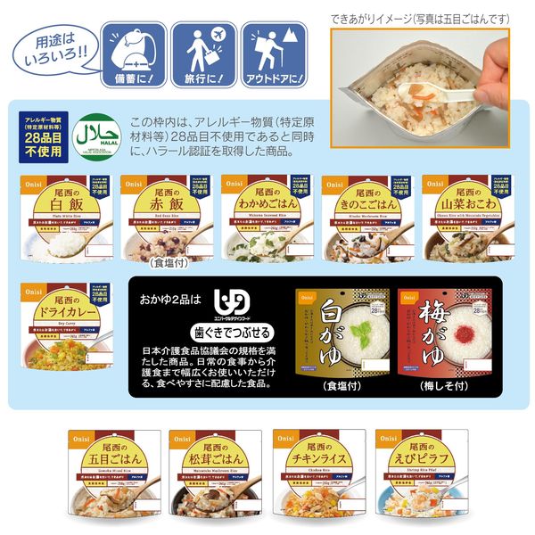 尾西食品 アルファ米12種類セット (非常食・保存食) vellysupply-10087675 VellySupply サンプル画像3