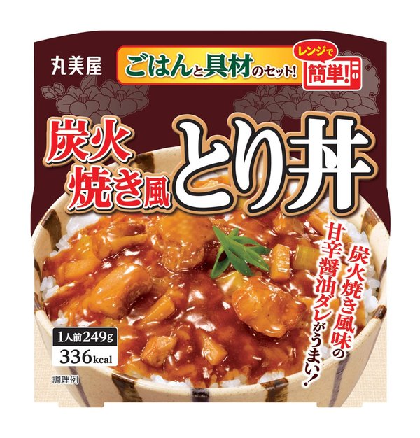 乐天商城 - 丸美屋食品工業 レンジで簡単! 炭火焼き風とり丼 ごはん付き 249g×6個
