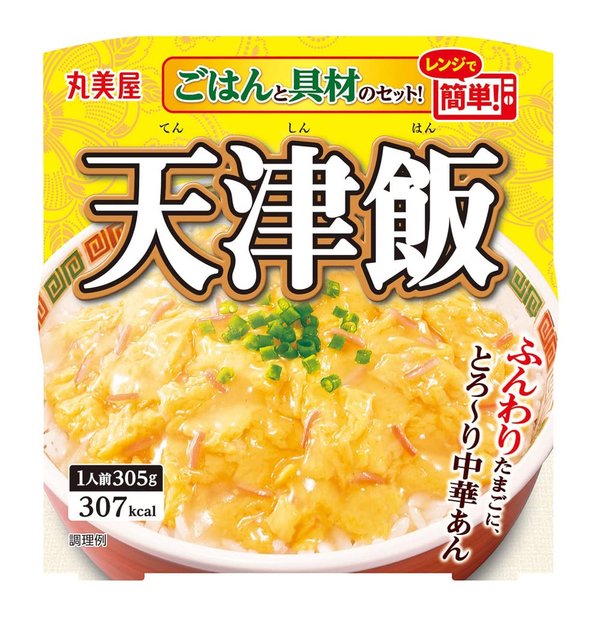 乐天商城 - 丸美屋 レンジで簡単! 天津飯 ごはん付き 305g×6個