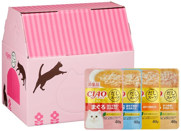 Rakuten - Figaro(フィガロ) だしスープ バラエティ 40g×48袋 猫用 パウチ