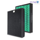 PUREBURG 活性炭入り2イン1交換用HEPAフィルターセット と互換性のある Coway Airmega 300/300S (AP-1515H) スマート...