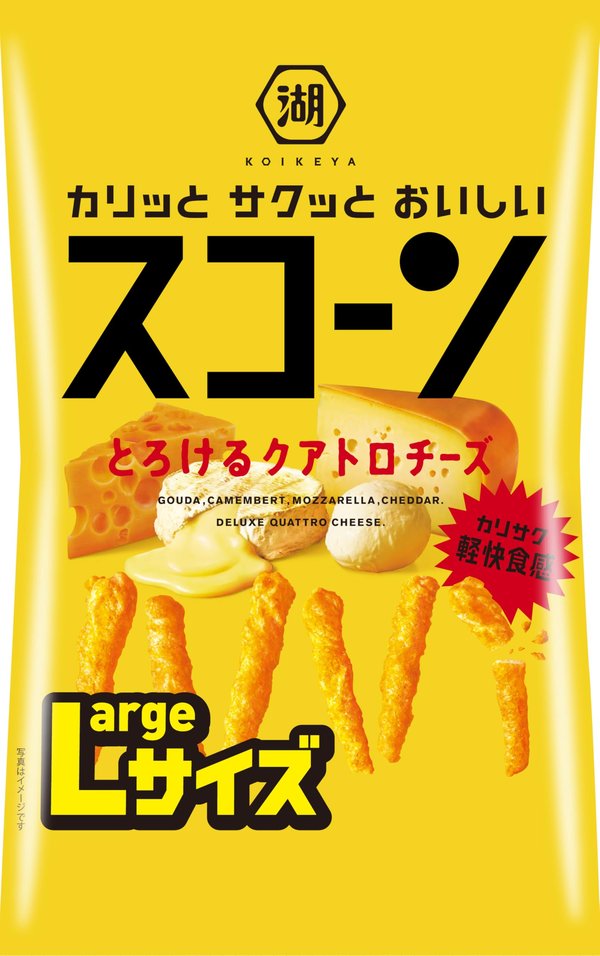 Rakuten - 湖池屋 Largeサイズ スコーン とろけるクアトロチーズ 170g?12袋