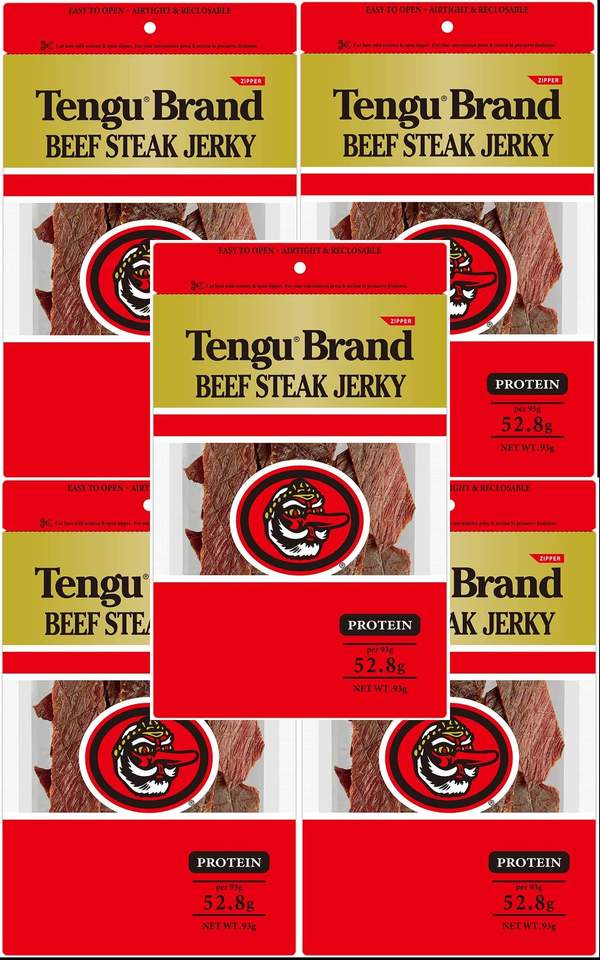 テング ビーフジャーキー 93g レギュラー 5袋