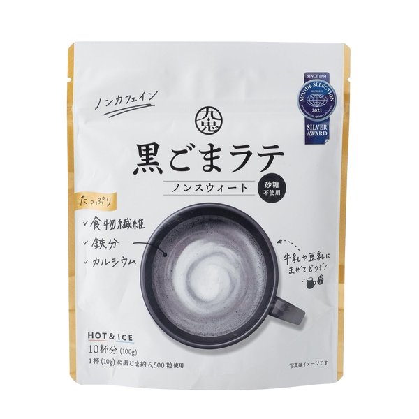Rakuten - 九鬼産業 九鬼黒ごまラテノンスウィート 100g ×6袋