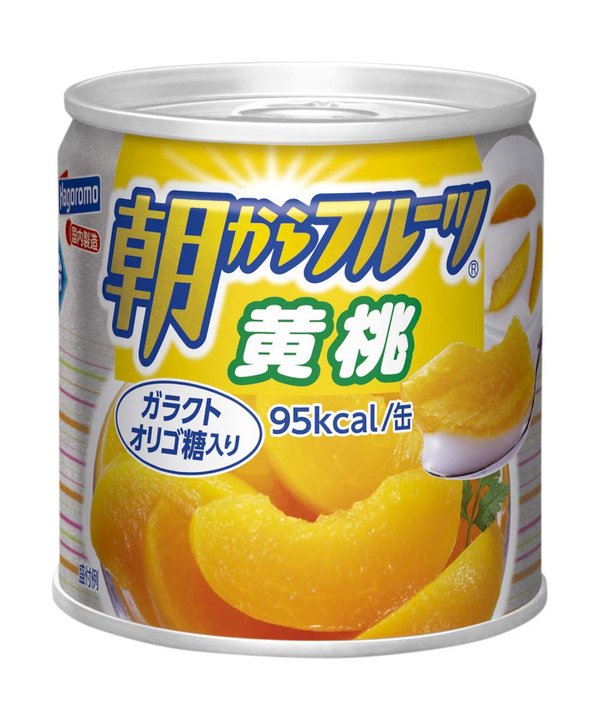 はごろも 朝からフルーツ 黄桃 190g (4082) ×24個