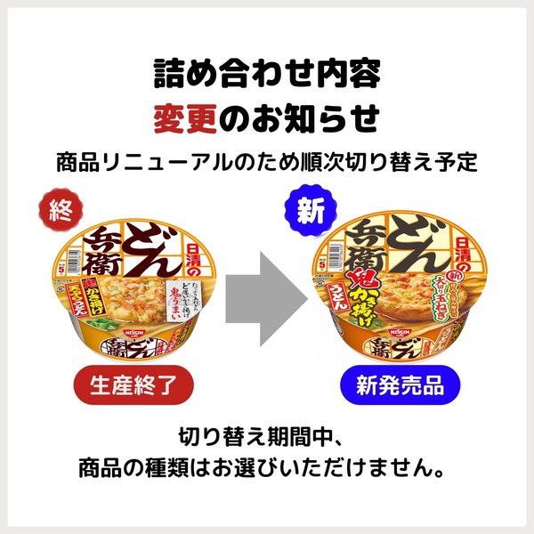 どん兵衛シリーズ 6種×各3食 計18個 レギュラーサイズ 日清食品 カップ麺 詰め合わせアソート 箱買い vellysupply-10088881 VellySupply サンプル画像2