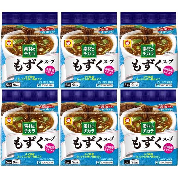 マルちゃん 沖縄産もずくスープ5P×6袋