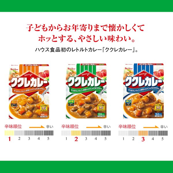 ハウス House ククレカレー 甘口 180g ×10個レンジ調理対応レトルト食品非常食 vellysupply-10088609 VellySupply サンプル画像2