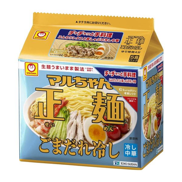Rakuten - マルちゃん マルちゃん正麺 ごまだれ冷し 5食パック 120g×5袋×6個