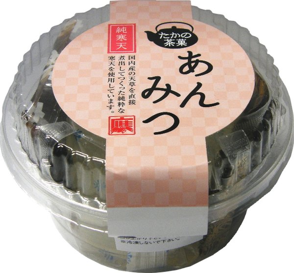 たかの茶菓 純寒天あんみつ 175g×8個
