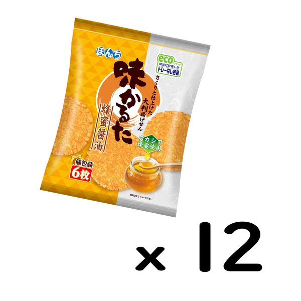 ぼんち 味かるた 蜂蜜醤油 6枚×12袋 vellysupply-10090143 VellySupply サンプル画像3