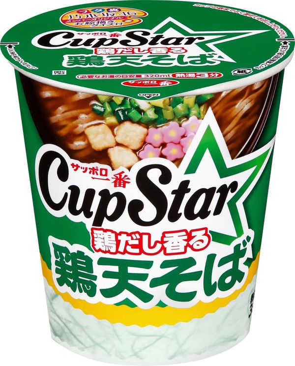 サッポロ一番 カップスター 鶏天そば 64g ×12個