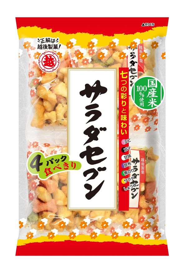 越後製菓 サラダセブン 90g(4P)×6袋