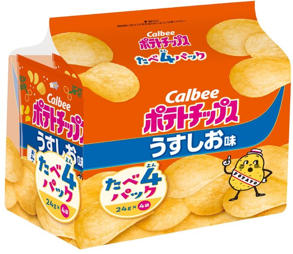 カルビー ポテトチップスうすしお味たべよんパック 96g×8袋