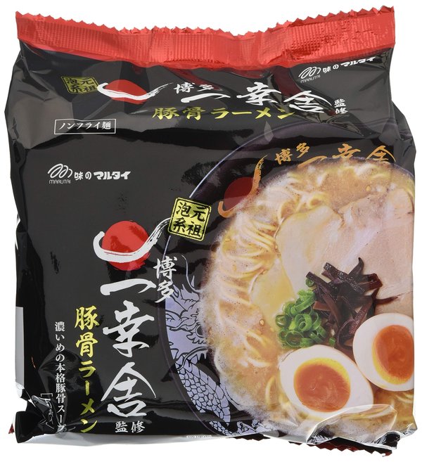 マルタイ 袋・一幸舎監修 豚骨ラーメン 5食 455g ×6個