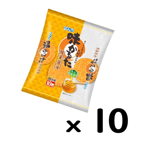 ぼんち 味かるた 蜂蜜醤油 10枚×10袋 vellysupply-10090611 VellySupply サンプル画像3