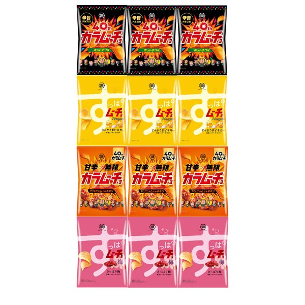 湖池屋 すっぱムーチョ＆カラムーチョ 4種アソート 計12袋