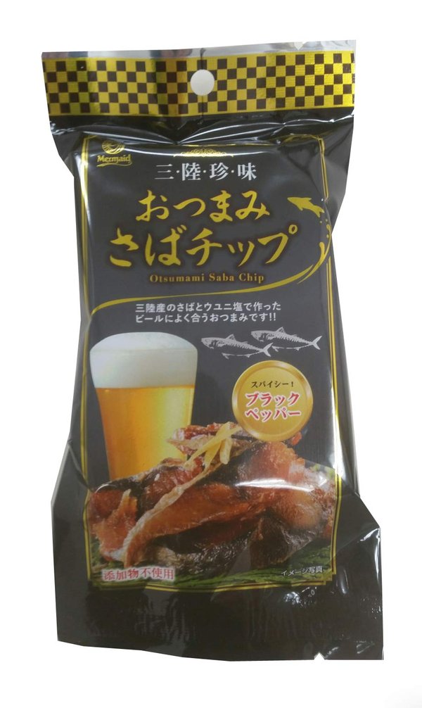 阿部長商店 阿部長 おつまみさばチップ ブラックペッパー味 35g ×8個