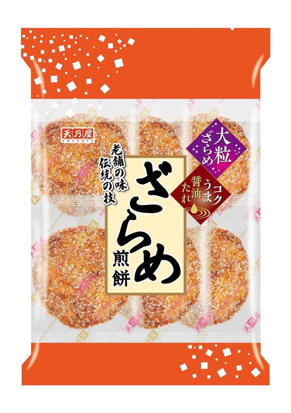 乐天商城 - 天乃屋 ざらめ煎餅 6枚 ×12袋