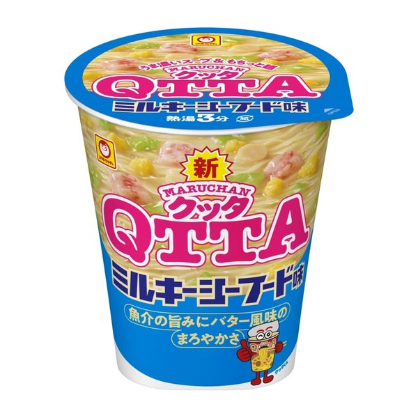 MARUHAN QTTA ミルキーシーフード味 (77g x 12個 /カップ麺) カップラーメン インスタントラーメン ラーメン 箱買い 東洋水産 クッタ