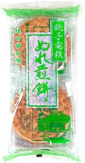 銚子電気鉄道 ぬれ煎餅緑のあま口味 4枚 ×5個