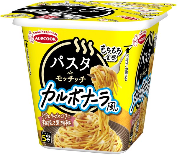 エースコック パスタDEモッチッチ カルボナーラ風 96g ×12個