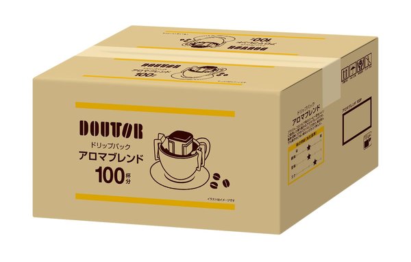 乐天商城 - ドトールコーヒー ドリップパックアロマブレンド 100杯分(旧名:まろやかブレンド)
