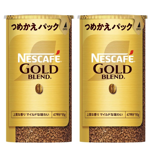 Rakuten - ネスカフェ ゴールドブレンド エコ&システムパック 95gx2本 ( 95杯分 ),レギュラー ソリュブル コーヒー, 詰め替え用