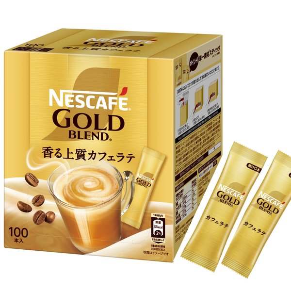 スティックコーヒー 大容量 ネスカフェ ゴールドブレンド 100本,カフェラテ,カフェオレ,個包装