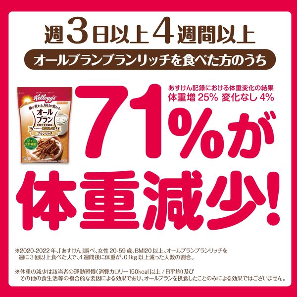 ケロッグ オールブラン ブランリッチ 250g x6袋 小麦ふすま シリアル 腸活 発酵性 食物繊維 vellysupply-10092525 VellySupply サンプル画像2
