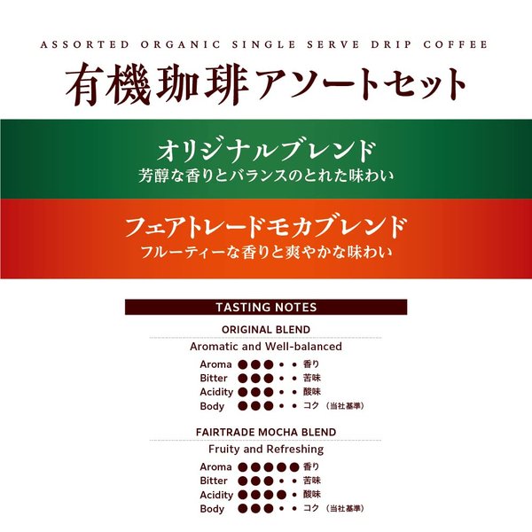 小川珈琲店 有機珈琲 アソートセット ドリップコーヒー 30杯分 vellysupply-10092572 VellySupply サンプル画像2