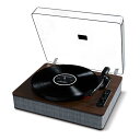 ION Audio(アイオンオーディオ) レコードプレーヤー スピーカー内蔵 Bluetooth オートストップ USB へッドホン端子 アイオン Luxe L...