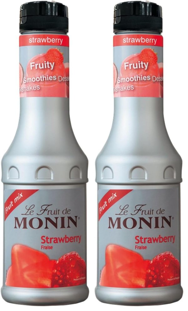 MONIN(モナン) ストロベリー・フルーツミックス 500ml x500ミリリットル (x 2)