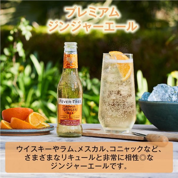 植物由来の成分を使用したイギリスのプレミアムミキサー Fever-Tree(フィーバーツリー) プレミアムジンジャーエール 200mlx24本 vellysupply-10093733 VellySupply サンプル画像2