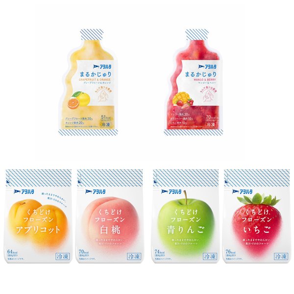 [冷凍] キユーピー 冷凍商品 アヲハタくちどけフローズン まるかじゅり アソートセット 6種 いちご 青りんご 白桃 アプリコット グレープフルーツ&オレンジ マンゴー&ベリー セット買い