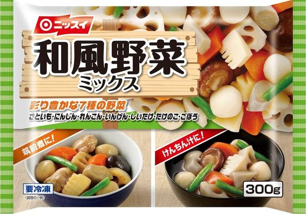 「冷凍」ニッスイ 和風野菜ミックス 300g x4